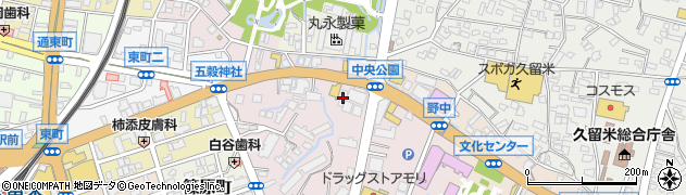福岡県久留米市諏訪野町2714周辺の地図