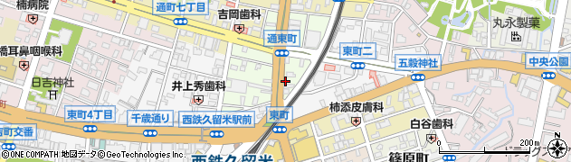 ＪＱＰａｒｋｓ通東町駐車場周辺の地図