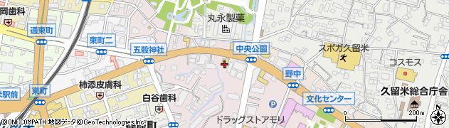 ロイヤルホスト 久留米東店周辺の地図