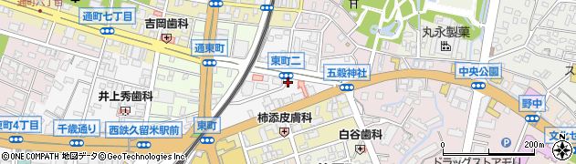 玄武堂薬局久留米東店周辺の地図