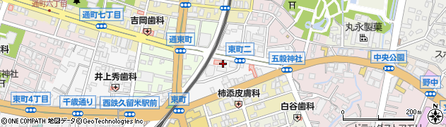 株式会社ニュージェック久留米事務所周辺の地図