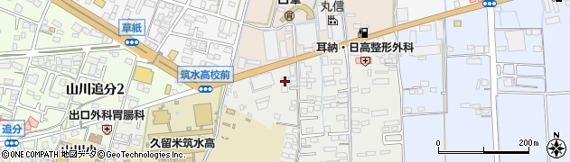 福岡県久留米市山川町1480周辺の地図