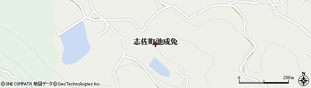 長崎県松浦市志佐町池成免周辺の地図