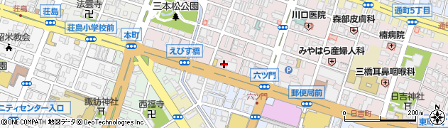 久留米らーめん清陽軒 文化街店周辺の地図