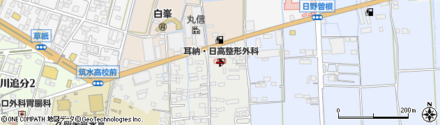 福岡県久留米市山川町1659周辺の地図