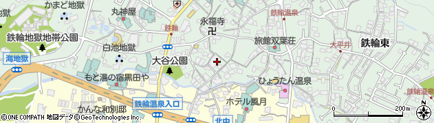 大分県別府市風呂本周辺の地図