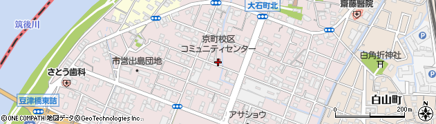 京町校区コミュニティセンター周辺の地図