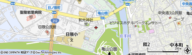 大分県日田市中ノ島町588周辺の地図