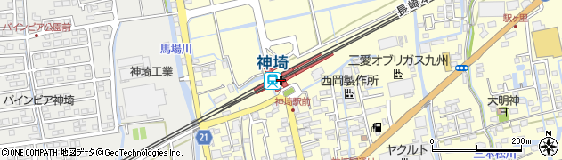神埼駅周辺の地図