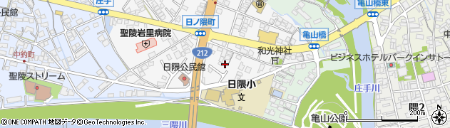 大分県日田市日ノ隈町556周辺の地図