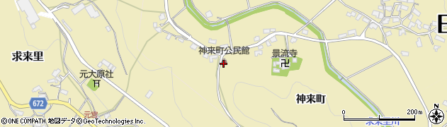 大分県日田市神来町1116周辺の地図