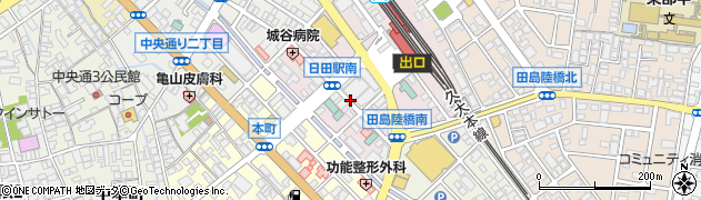 日田バスセンター周辺の地図