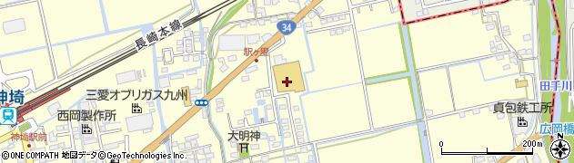 肉香房龍　神埼店周辺の地図