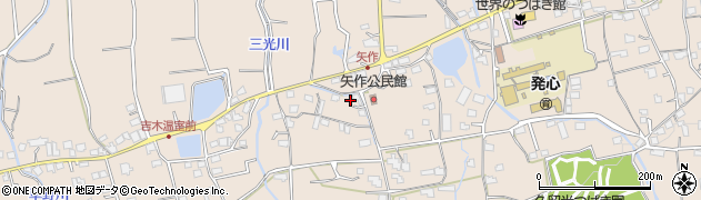 福岡県久留米市草野町矢作549周辺の地図