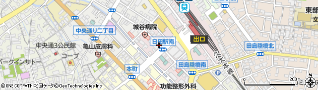 魚民 日田駅前店周辺の地図