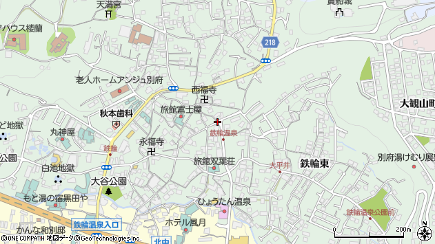 〒874-0043 大分県別府市井田の地図