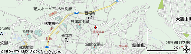 大分県別府市井田周辺の地図