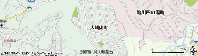 大分県別府市大観山町周辺の地図
