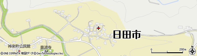 大分県日田市神来町1468周辺の地図