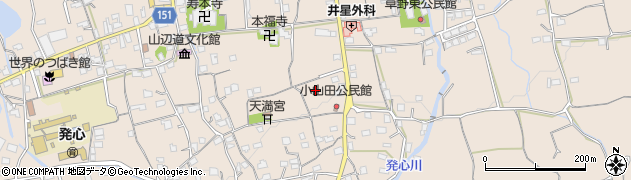福岡県久留米市草野町草野周辺の地図