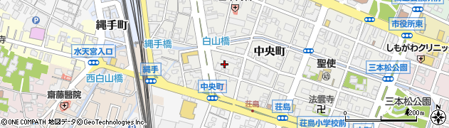福岡県久留米市中央町12周辺の地図