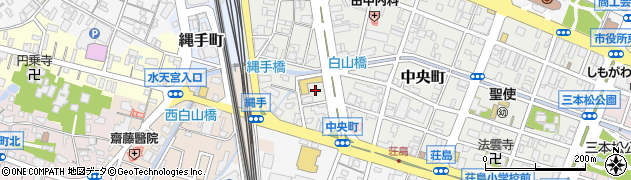 福岡県久留米市中央町9周辺の地図