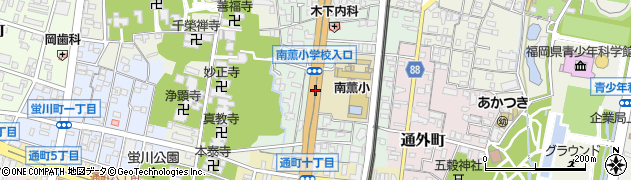 南薫小学校入口周辺の地図