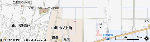 福岡県久留米市山川市ノ上町周辺の地図