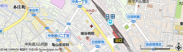 アメイズ日田　中央けやき通り管理室周辺の地図