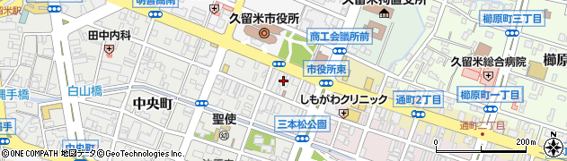 桃屋うどん 市役所前店周辺の地図