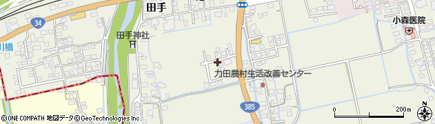 佐賀県吉野ヶ里町（神埼郡）田手周辺の地図