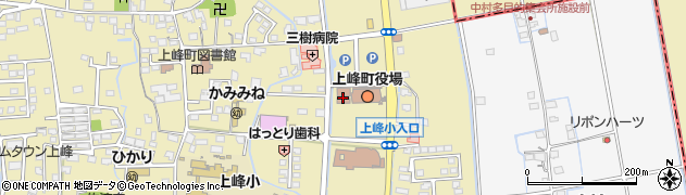 上峰町役場　健康福祉課周辺の地図
