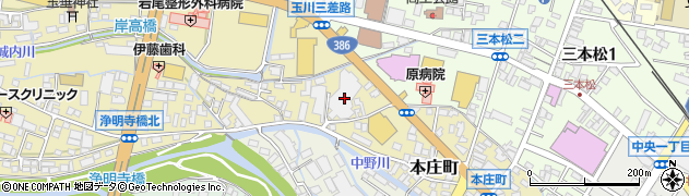 ヤマダデンキテックランド大分日田店周辺の地図
