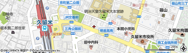 九州労働金庫　ローンセンター久留米周辺の地図