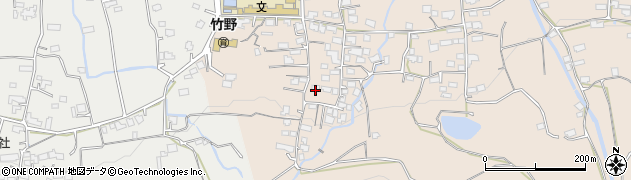 福岡県久留米市田主丸町竹野2081周辺の地図
