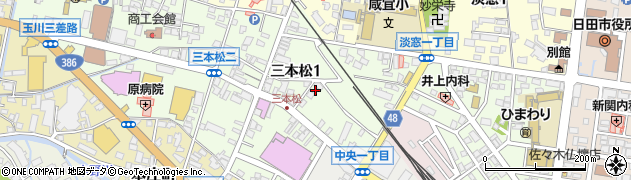 東華ファミリー 日田店周辺の地図