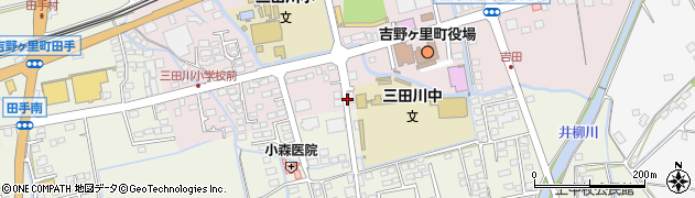 三田川中学校前周辺の地図