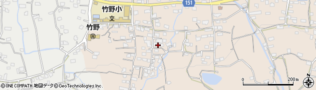 福岡県久留米市田主丸町竹野2048周辺の地図