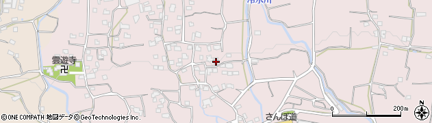 福岡県久留米市田主丸町地徳2282周辺の地図