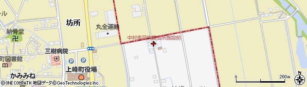 中村多目的集会所施設前周辺の地図