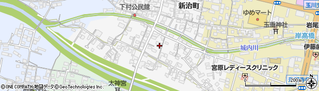 大分県日田市新治町158周辺の地図