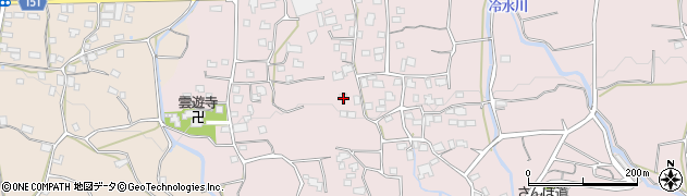 福岡県久留米市田主丸町地徳1973周辺の地図