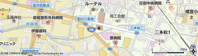 日田郵便局周辺の地図