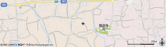 福岡県久留米市田主丸町竹野76周辺の地図