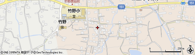 福岡県久留米市田主丸町竹野2096周辺の地図