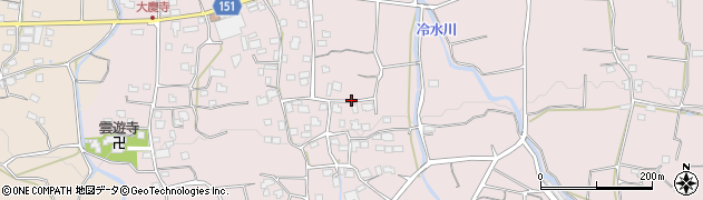 福岡県久留米市田主丸町地徳2307周辺の地図