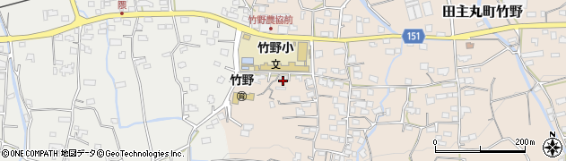 福岡県久留米市田主丸町竹野2121周辺の地図