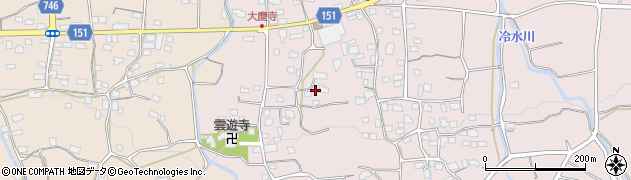 福岡県久留米市田主丸町地徳1981周辺の地図