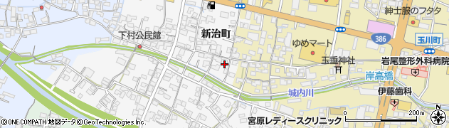 大分県日田市新治町413周辺の地図
