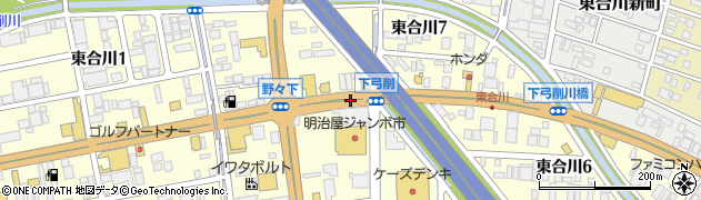 福岡県久留米市東合川周辺の地図